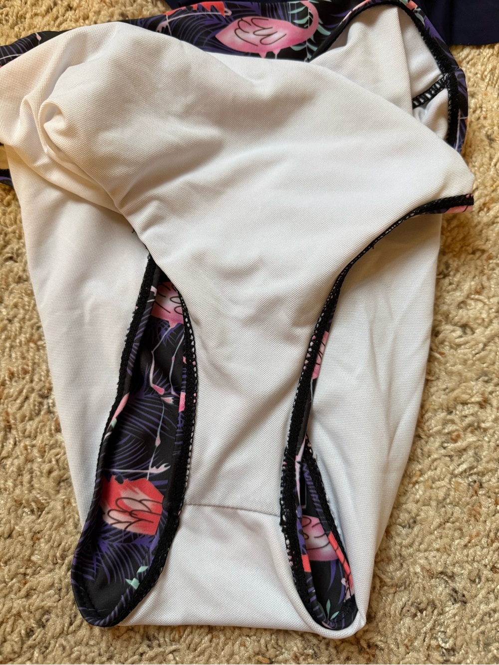 Flounce Tankini Top & Flamingo High-Waist Bottoms - Picture 5 of 5